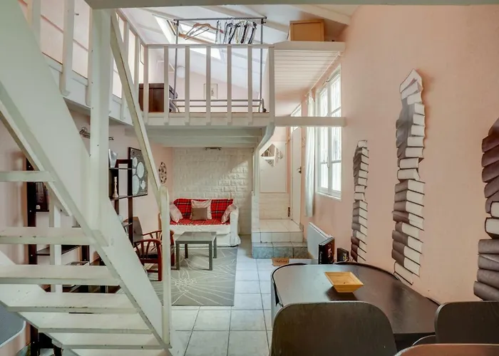 Id 216 Cosy Duplex Tour Eiffel Area Lägenhet
